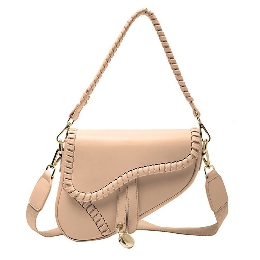 Trendy Saddle Shoulder Bag Clutch Purse Underarm Handbag Satchel xD